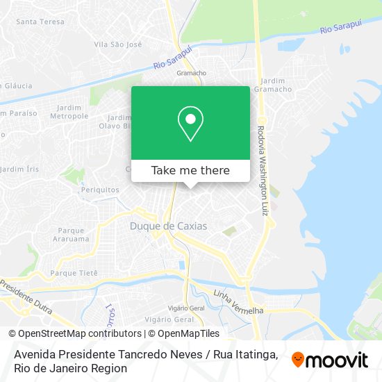 Avenida Presidente Tancredo Neves / Rua Itatinga map