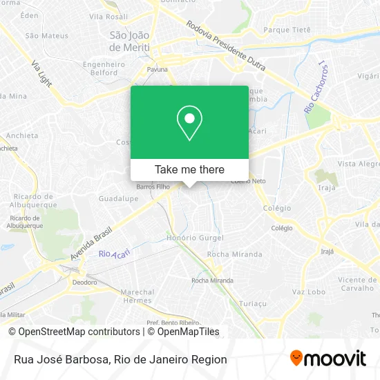 Rua José Barbosa map