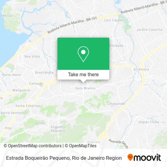 Estrada Boqueirão Pequeno map