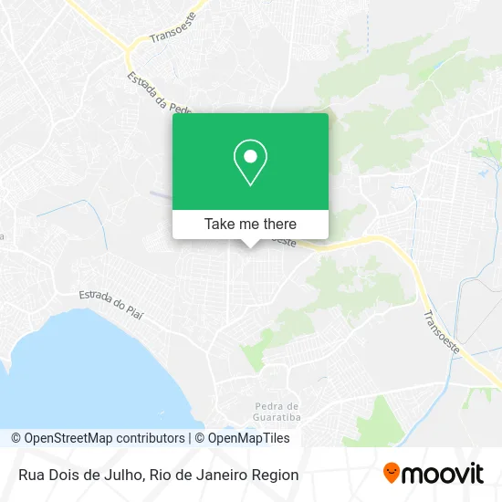 Rua Dois de Julho map