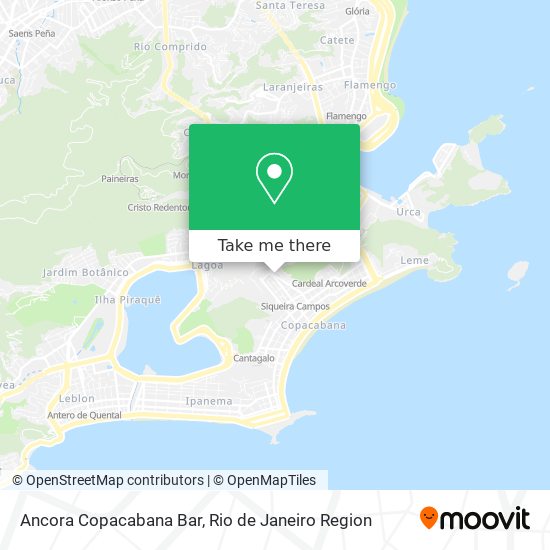 Ancora Copacabana Bar map