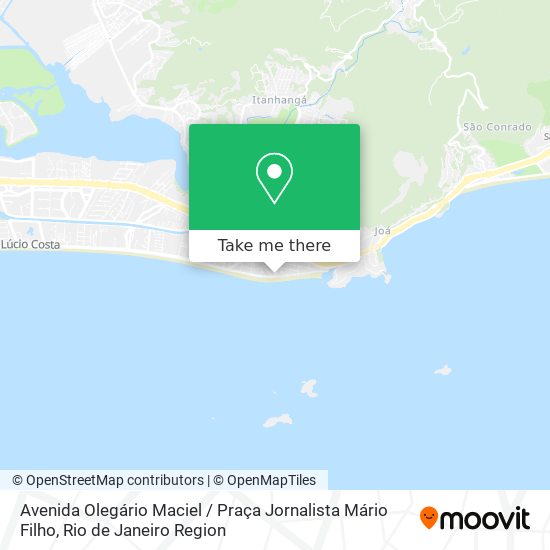 Mapa Avenida Olegário Maciel / Praça Jornalista Mário Filho