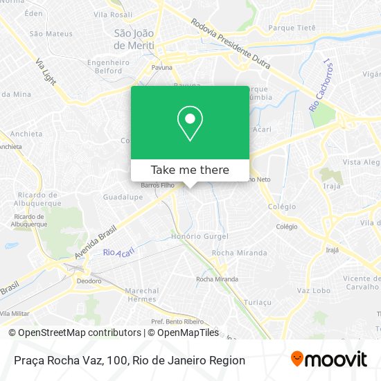 Praça Rocha Vaz, 100 map
