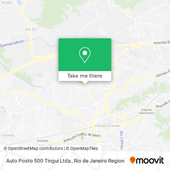 Mapa Auto Posto 500 Tingui Ltda.