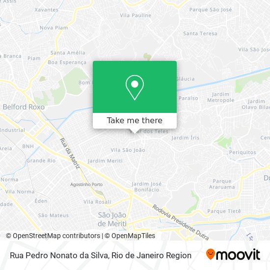 Rua Pedro Nonato da Silva map
