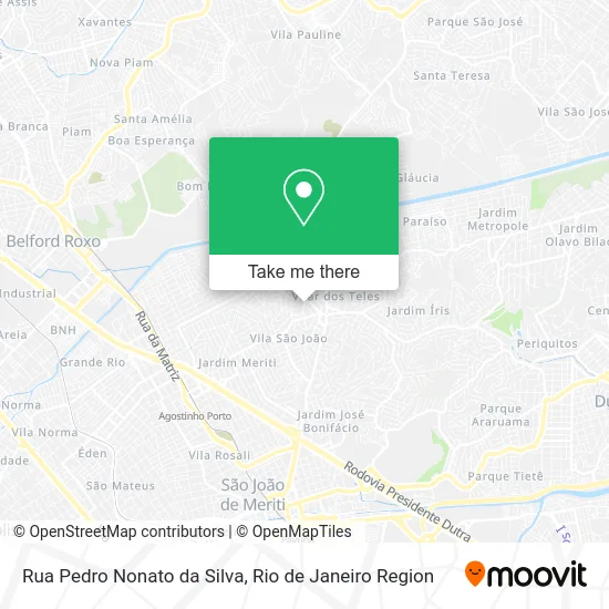 Rua Pedro Nonato da Silva map