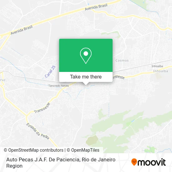 Auto Pecas J.A.F. De Paciencia map