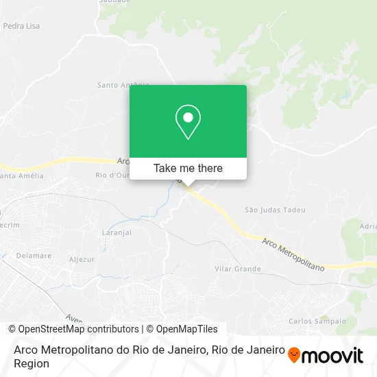 Arco Metropolitano do Rio de Janeiro map