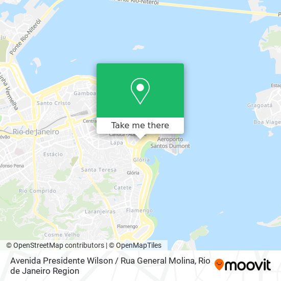 Mapa Avenida Presidente Wilson / Rua General Molina
