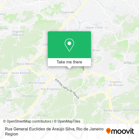 Rua General Euclides de Araújo Silva map