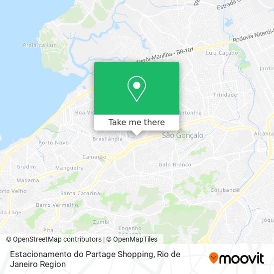 Estacionamento do Partage Shopping map