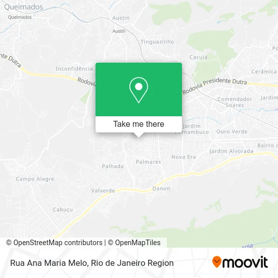 Rua Ana Maria Melo map