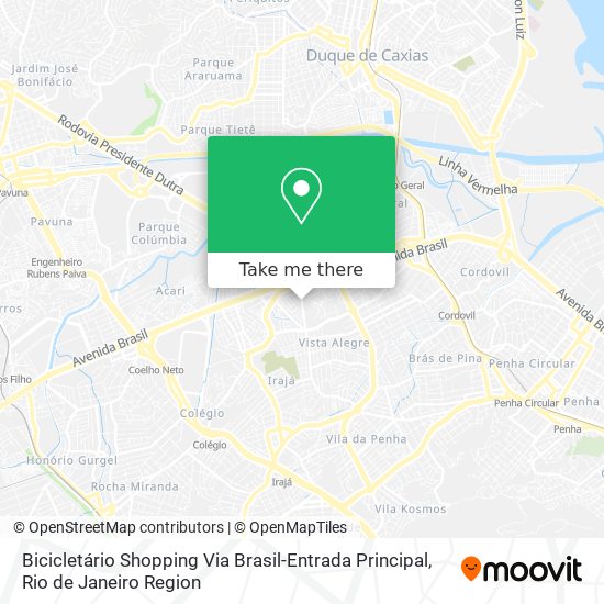 Bicicletário Shopping Via Brasil-Entrada Principal map