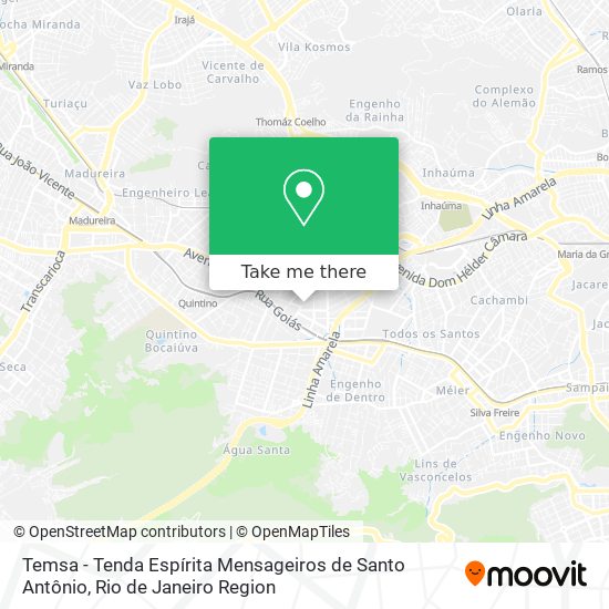 Temsa - Tenda Espírita Mensageiros de Santo Antônio map