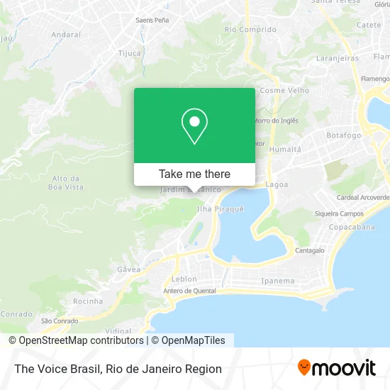 The Voice Brasil map