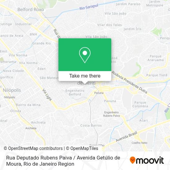 Rua Deputado Rubens Paiva / Avenida Getúlio de Moura map