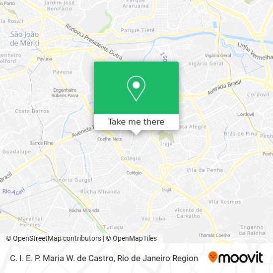 C. I. E. P. Maria W. de Castro map