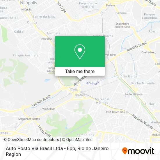 Auto Posto Via Brasil Ltda - Epp map