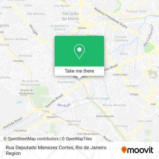 Rua Deputado Menezes Cortes map