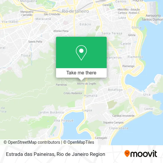 Estrada das Paineiras map