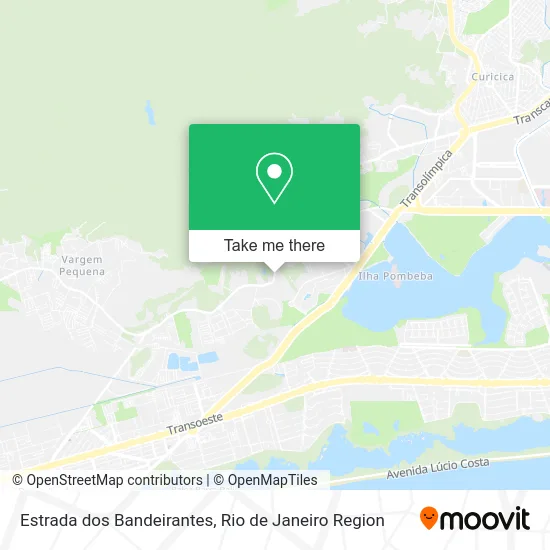 Estrada dos Bandeirantes map