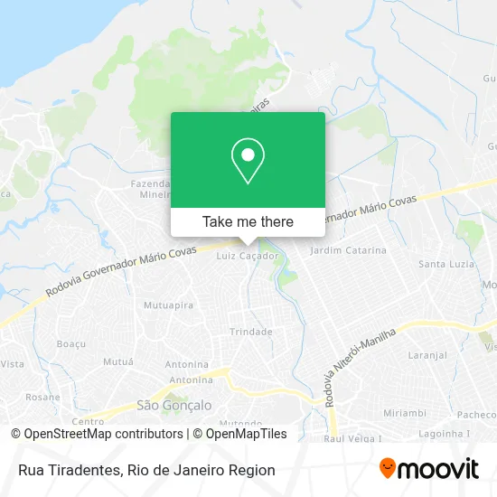 Rua Tiradentes map