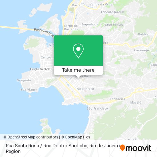 Mapa Rua Santa Rosa / Rua Doutor Sardinha