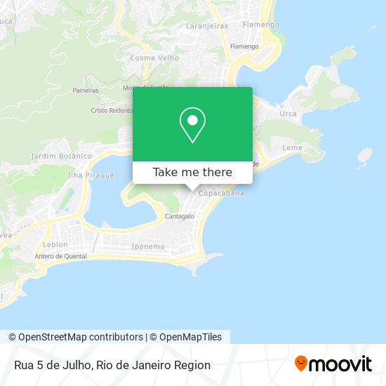 Mapa Rua 5 de Julho