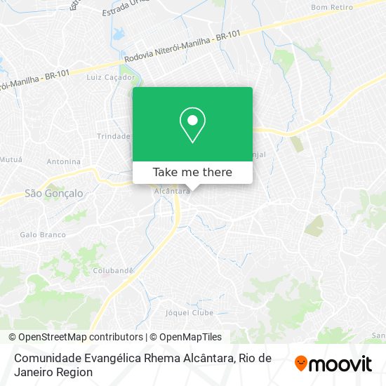 Comunidade Evangélica Rhema Alcântara map