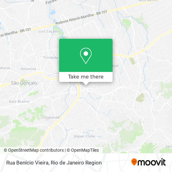 Rua Benício Vieira map