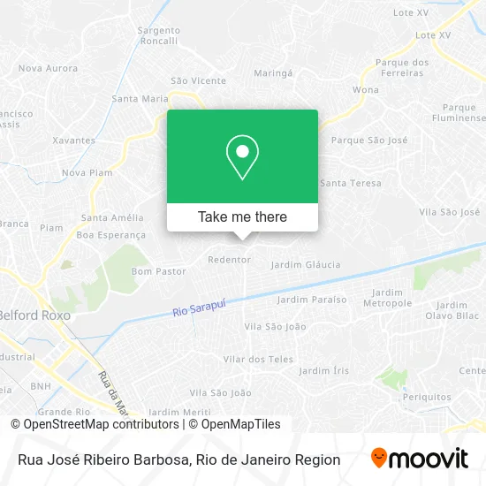 Rua José Ribeiro Barbosa map
