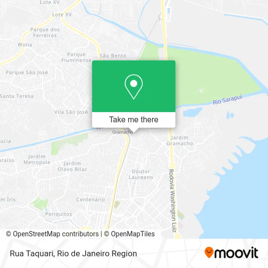 Rua Taquari map
