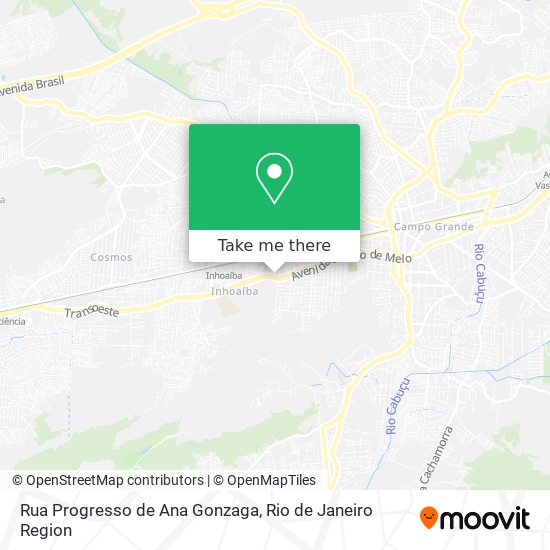 Rua Progresso de Ana Gonzaga map