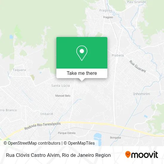 Rua Clóvis Castro Alvim map