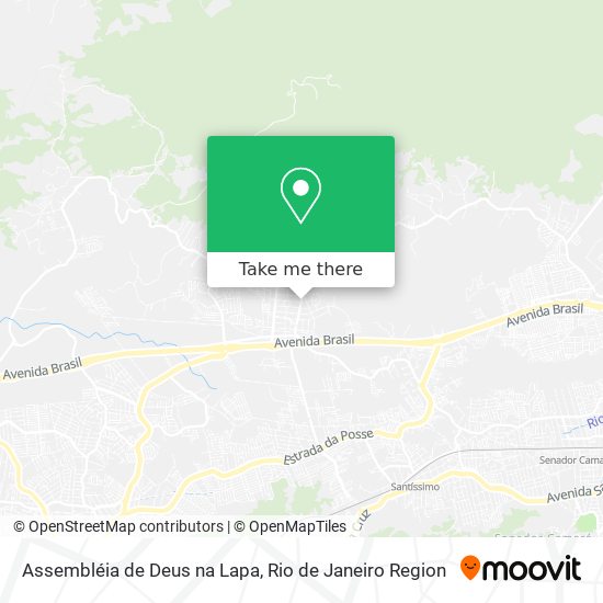 Assembléia de Deus na Lapa map