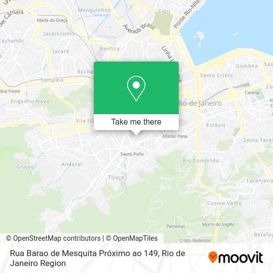 Rua Barao de Mesquita Próximo ao 149 map