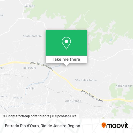 Estrada Rio d'Ouro map
