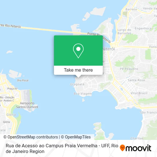 Rua de Acesso ao Campus Praia Vermelha - UFF map