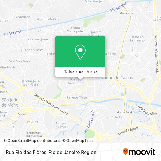 Rua Rio das Flôres map
