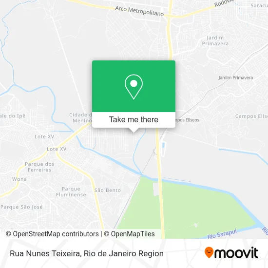 Rua Nunes Teixeira map