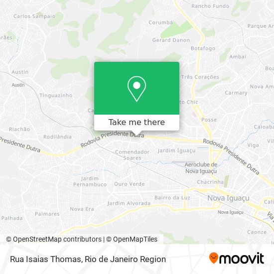 Rua Isaias Thomas map