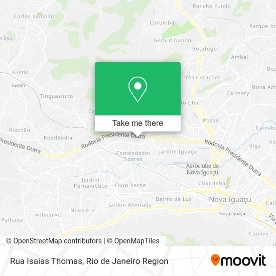 Rua Isaias Thomas map