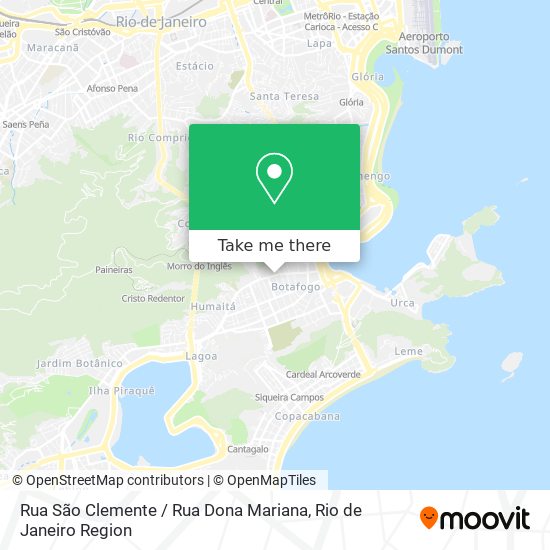 Rua São Clemente / Rua Dona Mariana map