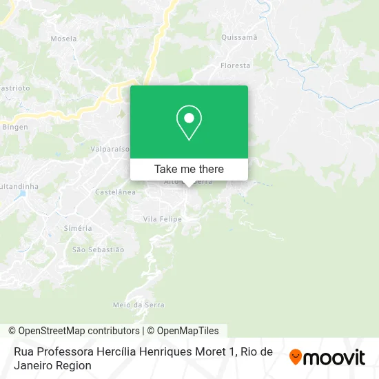 Rua Professora Hercília Henriques Moret 1 map