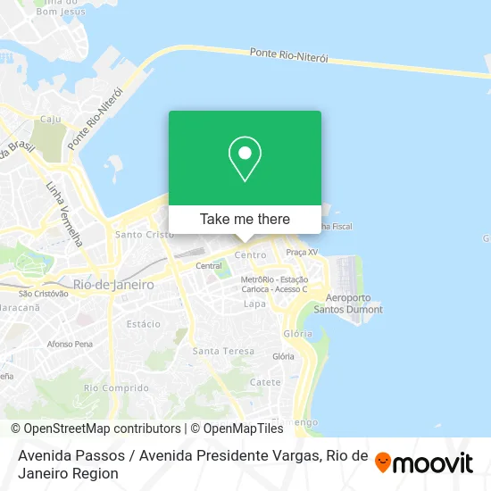 Avenida Passos / Avenida Presidente Vargas map