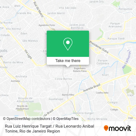 Rua Luiz Henrique Targat / Rua Leonardo Anibal Tonine map