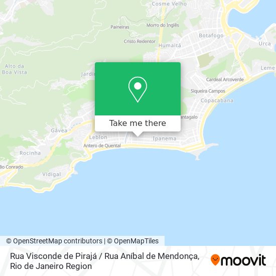 Rua Visconde de Pirajá / Rua Aníbal de Mendonça map