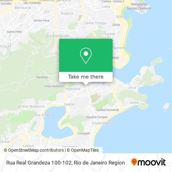 Mapa Rua Real Grandeza 100-102