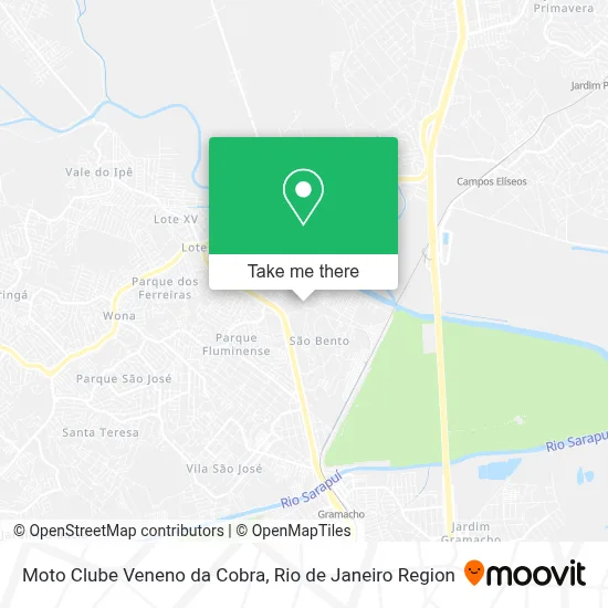 Moto Clube Veneno da Cobra map
