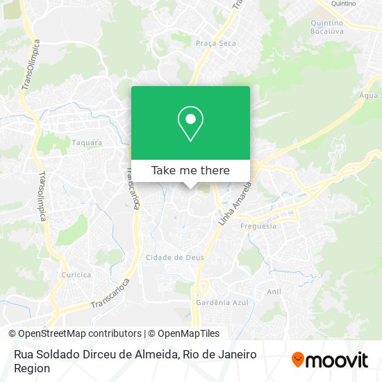 Rua Soldado Dirceu de Almeida map